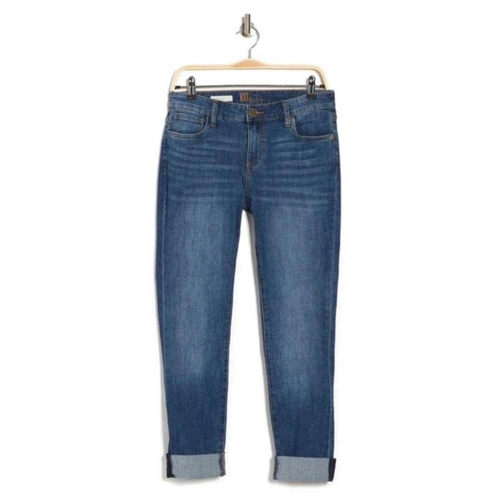 KUT From The Kloth Carrie Boyfriend Jeans Women's 16 Light Wash High Rise